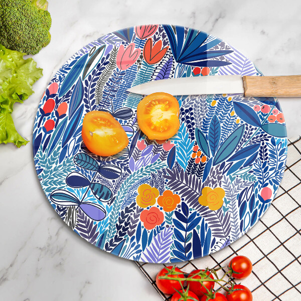 Krájecí prkénko skleněné Malovaná louka