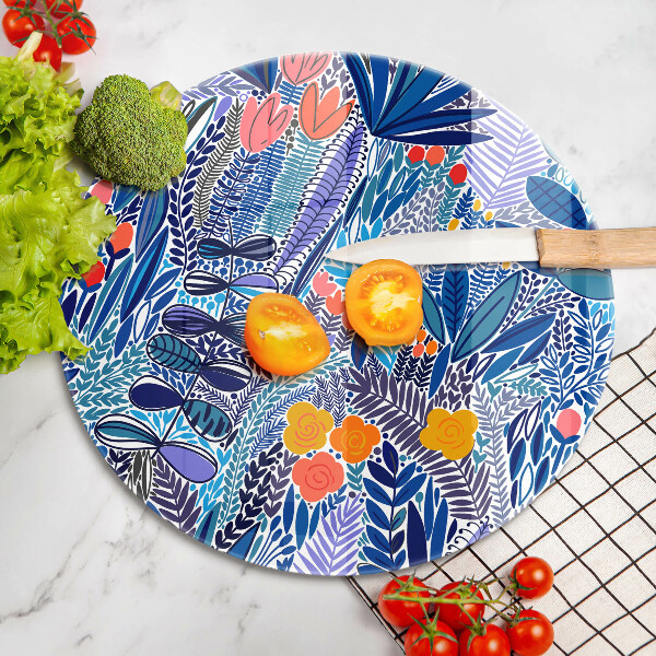 Krájecí prkénko skleněné Malovaná louka