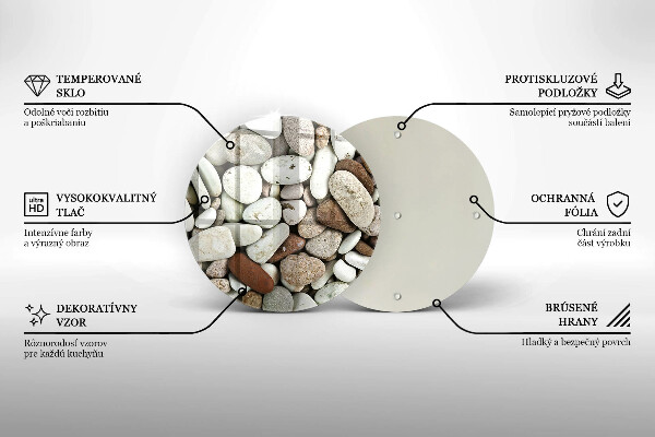 Skleněná deska do kuchyně Malé kameny pozadí