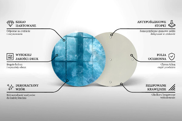 Skleněná deska do kuchyně Modrá voda