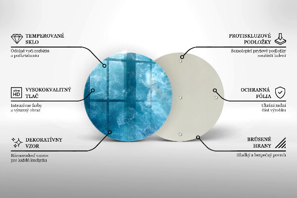 Skleněná deska do kuchyně Modrá voda