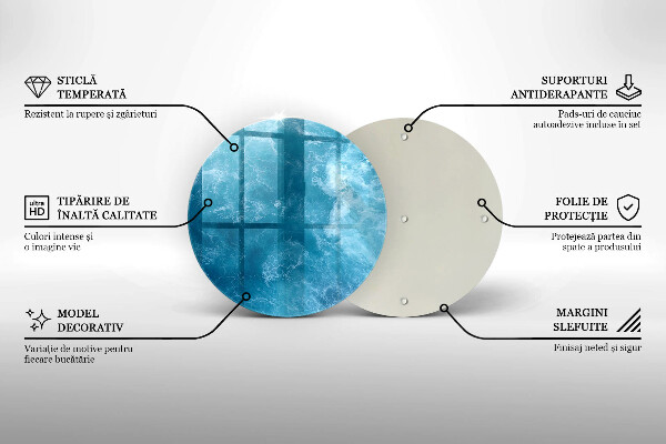 Skleněná deska do kuchyně Modrá voda