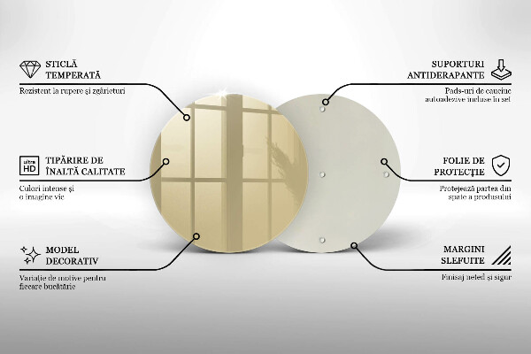 Skleněná deska do kuchyně Barva béžová