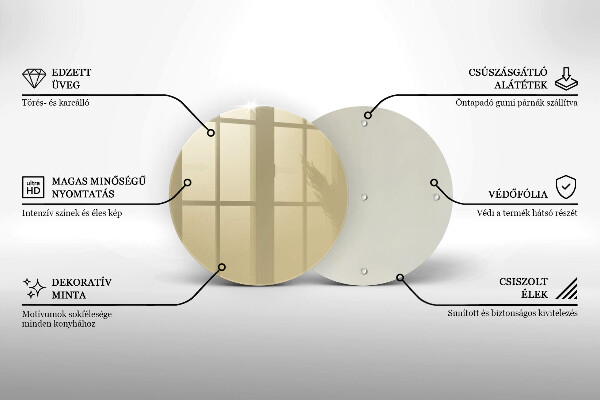 Skleněná deska do kuchyně Barva béžová