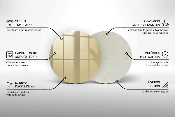 Skleněná deska do kuchyně Barva béžová
