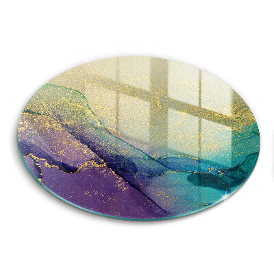 Skleněná deska do kuchyně Pozadí se zlatem