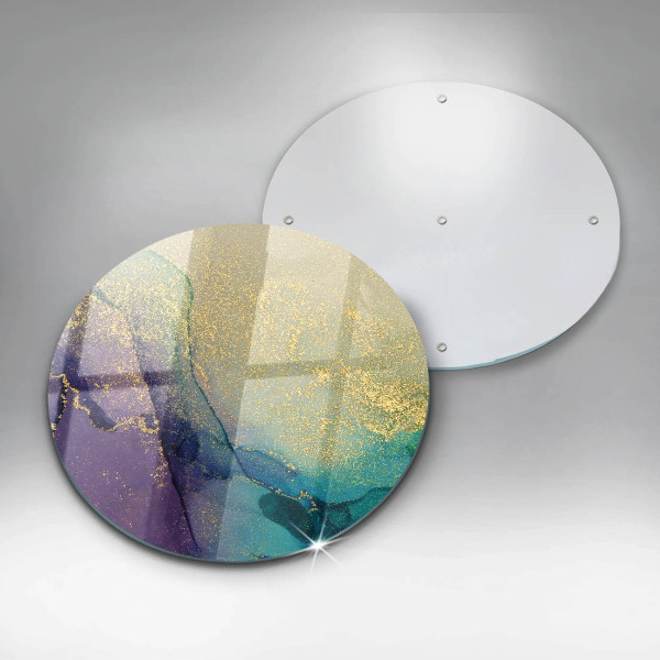 Skleněná deska do kuchyně Pozadí se zlatem