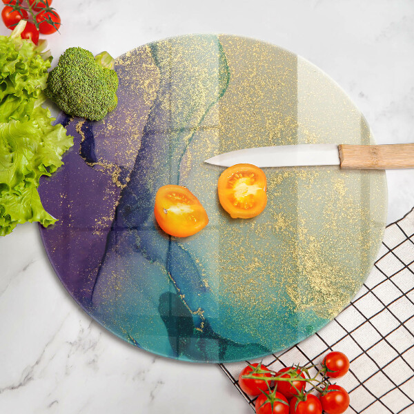 Skleněná deska do kuchyně Pozadí se zlatem