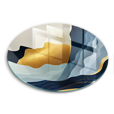 Skleněná deska do kuchyně Abstraktní hory