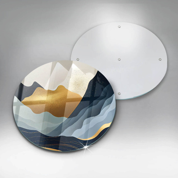 Skleněná deska do kuchyně Abstraktní hory