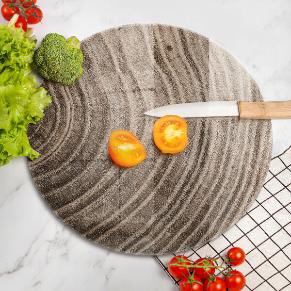 Skleněná deska do kuchyně Dřevěné kroužky