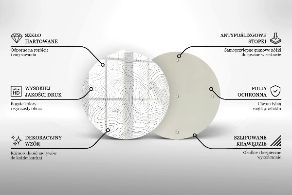 Skleněná deska do kuchyně Abstraktní tvary