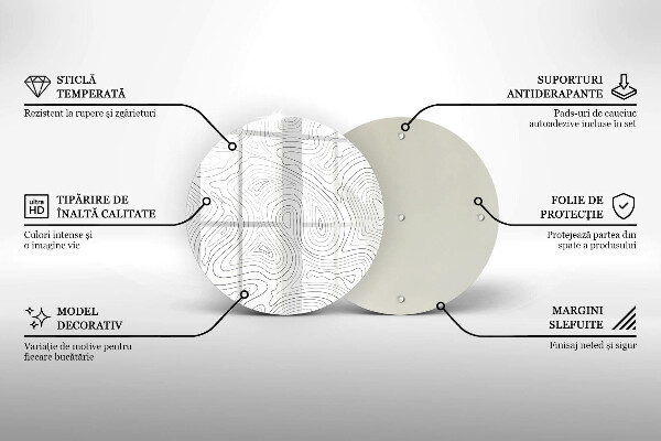 Skleněná deska do kuchyně Abstraktní tvary