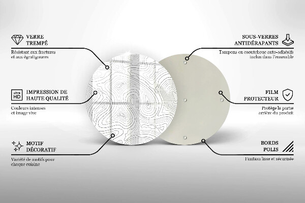 Skleněná deska do kuchyně Abstraktní tvary