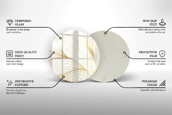 Skleněná deska do kuchyně Moderní čáry vzor