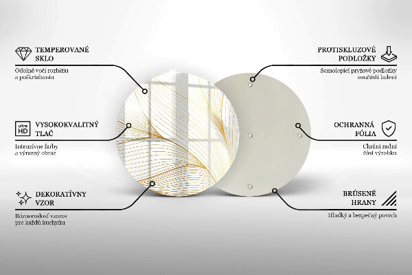 Skleněná deska do kuchyně Moderní čáry vzor