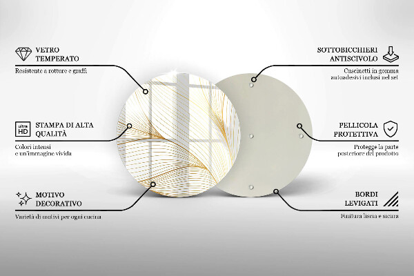 Skleněná deska do kuchyně Moderní čáry vzor