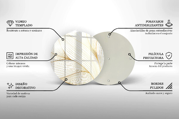 Skleněná deska do kuchyně Moderní čáry vzor