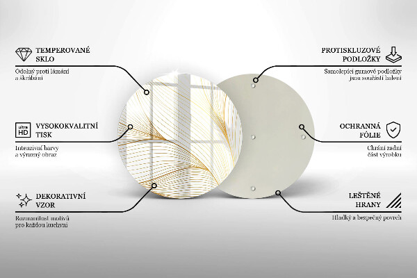 Skleněná deska do kuchyně Moderní čáry vzor