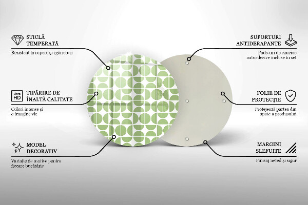 Skleněná deska do kuchyně Vzor boho tvarů