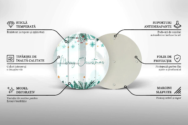 Skleněná deska do kuchyně Merry christmas