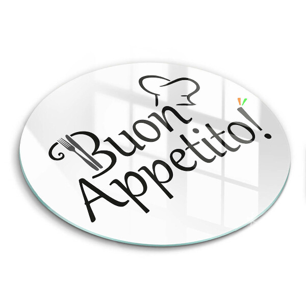 Skleněná deska do kuchyně Buon appetito!