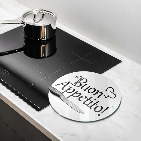 Skleněná deska do kuchyně Buon appetito!