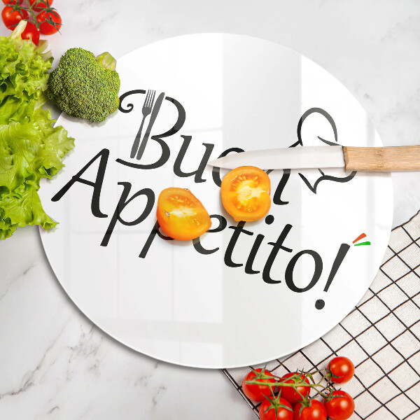Skleněná deska do kuchyně Buon appetito!