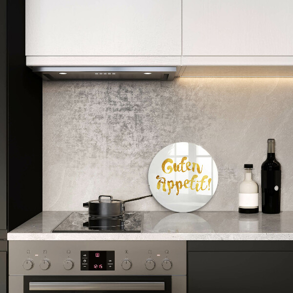 Skleněná deska do kuchyně Guten appetit!