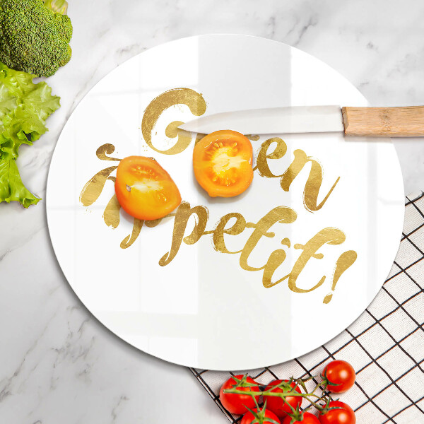 Skleněná deska do kuchyně Guten appetit!