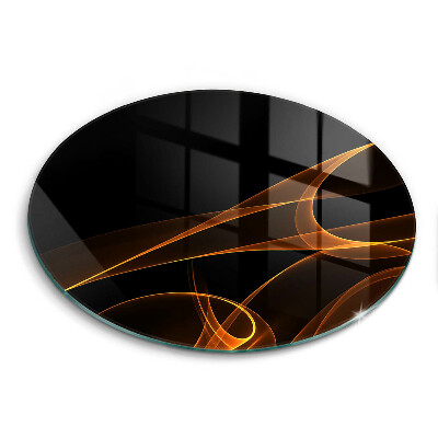 Skleněná deska do kuchyně Abstraktní linie