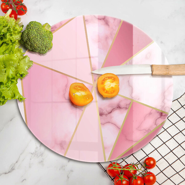 Skleněná deska do kuchyně Geometrický mramor