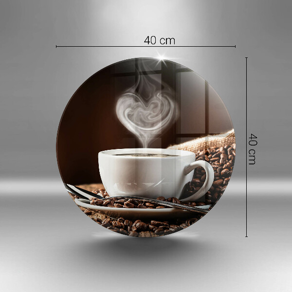 Skleněná deska do kuchyně Káva a šálek