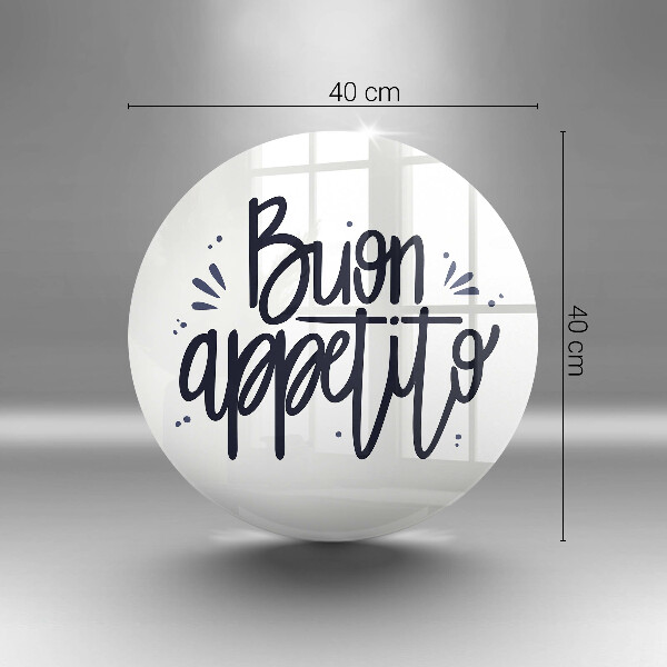 Skleněná deska do kuchyně Buon appetito