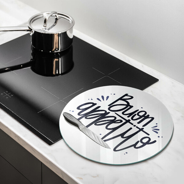 Skleněná deska do kuchyně Buon appetito