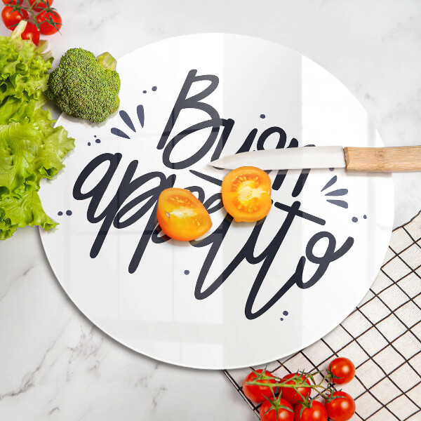 Skleněná deska do kuchyně Buon appetito