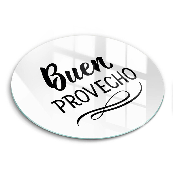 Skleněná deska do kuchyně Buen provecho