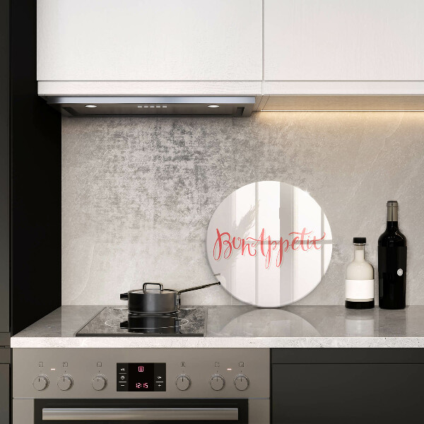 Krájecí prkénko skleněné Bon appetit do kuchyně znamení