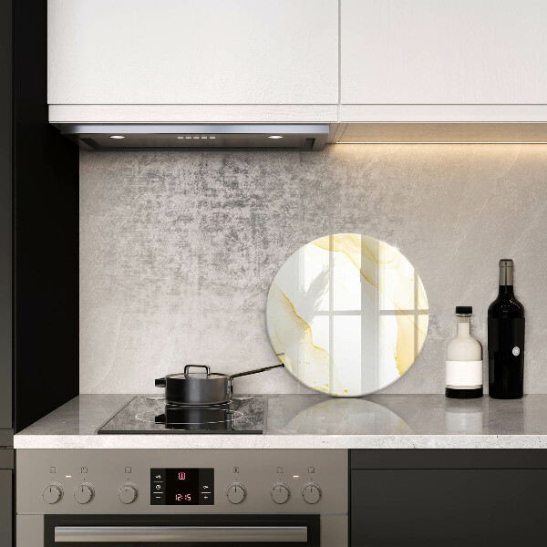 Skleněná deska do kuchyně Zlatá abstrakce