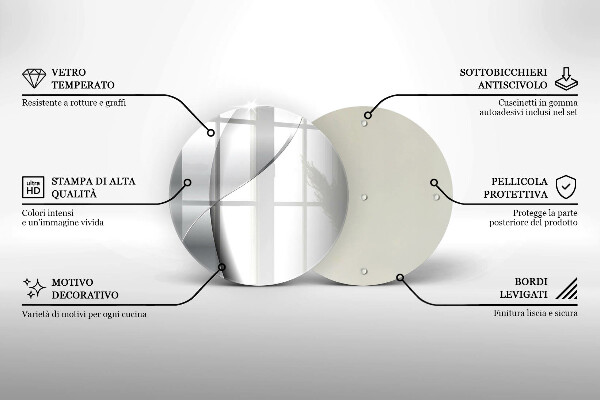 Skleněná deska do kuchyně Stříbrná kovová abstrakce
