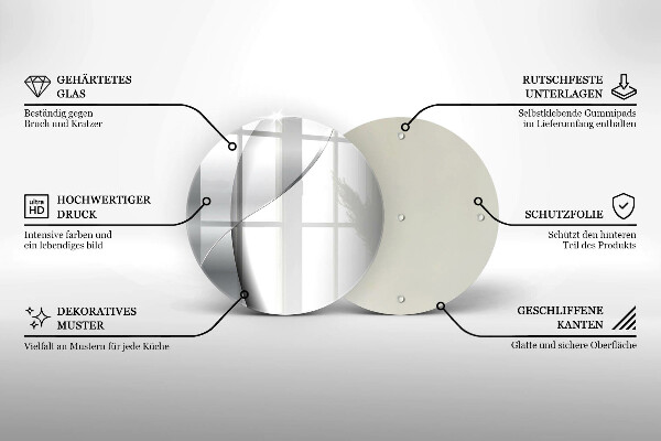 Skleněná deska do kuchyně Stříbrná kovová abstrakce