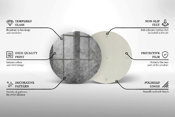 Skleněná deska do kuchyně Textura betonového kamene