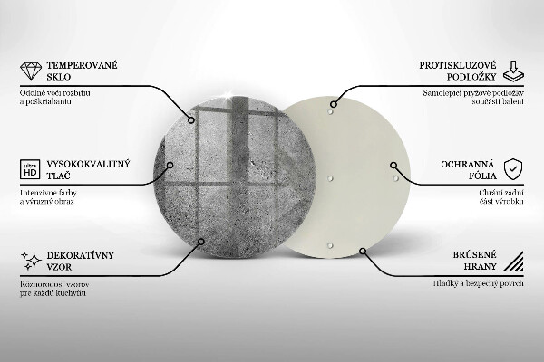 Skleněná deska do kuchyně Textura betonového kamene
