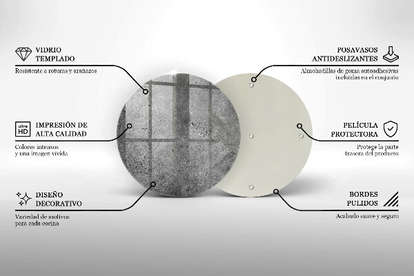 Skleněná deska do kuchyně Textura betonového kamene