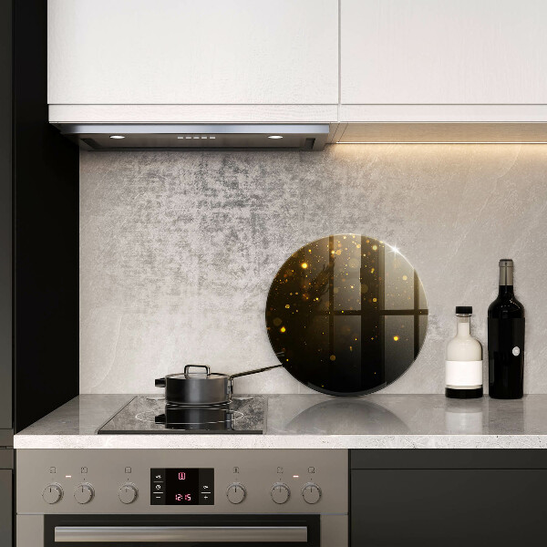 Skleněná deska do kuchyně Zlaté třpytky