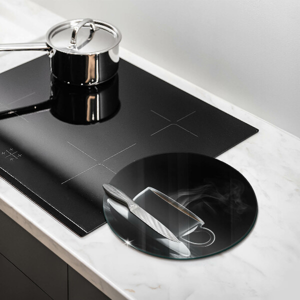 Skleněná deska do kuchyně Horký šálek kávy