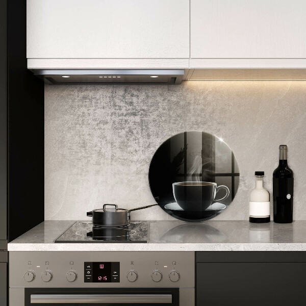 Skleněná deska do kuchyně Horký šálek kávy