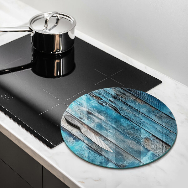 Skleněná deska do kuchyně Modré staré desky