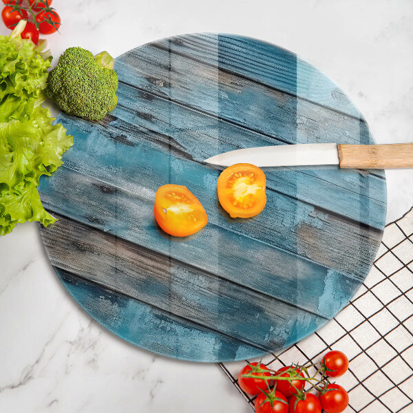 Skleněná deska do kuchyně Modré staré desky