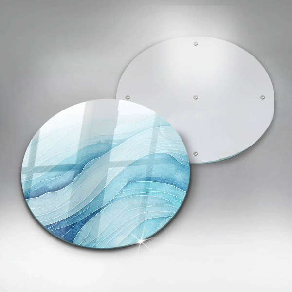 Skleněná deska do kuchyně Abstraktní vlny